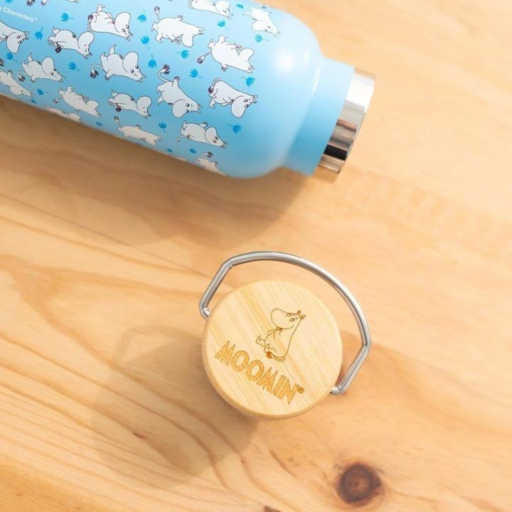 Moomins nerūdijančio plieno gertuvė su laikikliu, 500 ml