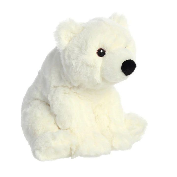 Minkštas žaislas baltas Eco Nation poliarinis lokys 19 cm