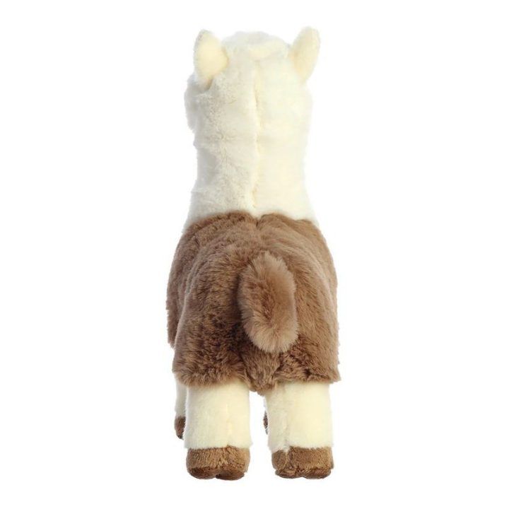 Minkštas žaislas Eco Nation alpakа, 24 cm, balta ruda