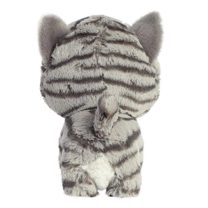 Pliušinis katinas Teddy Pets, pilkas dryžuotas, 17 cm
