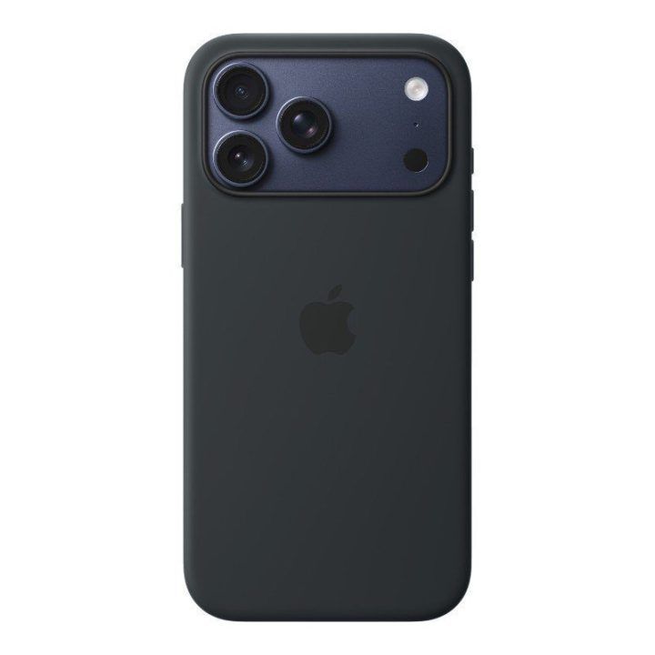 Silikoninis dėklas Apple iPhone 17 Pro Max, juodas