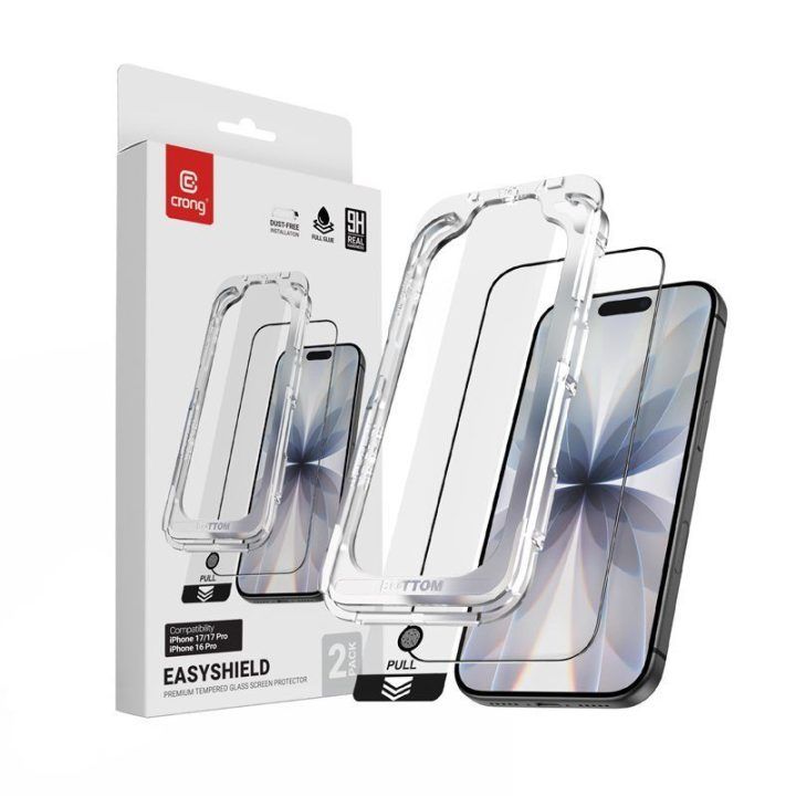 Apsauginis stiklas iPhone 18 Pro/17 Pro/16 Pro/17, Crong EasyShield