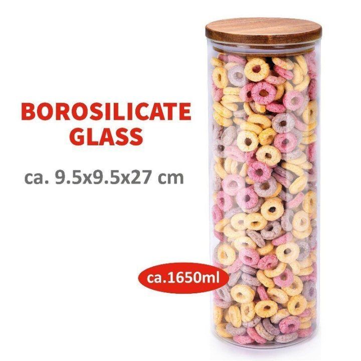 Stiklinė maisto dėžutė su dangčiu, 1650 ml, Alpina