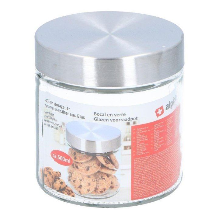 Stiklinis indelis su dangteliu Alpina, 500 ml