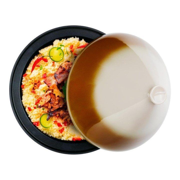 Tajine troškinimo puodas su keraminiu kūginiu dangčiu, 2,5 l