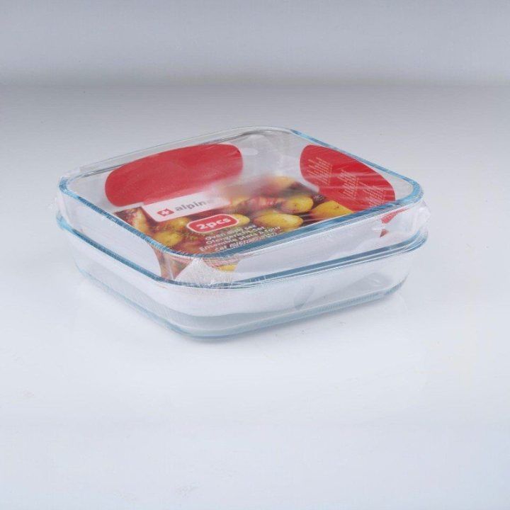 Stikliniai orkaitės indai Alpina, 2 vnt.