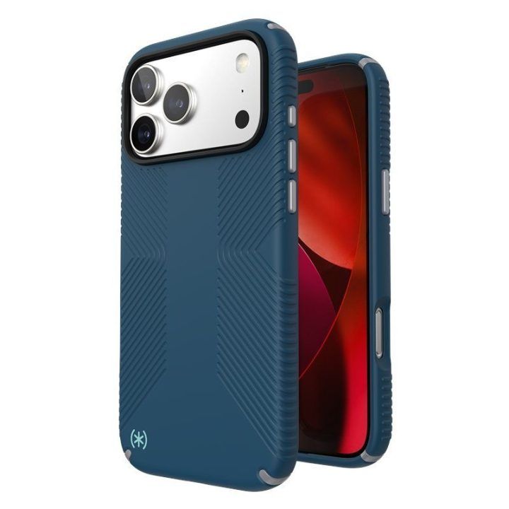 Speck Presidio2 Grip MagSafe dėklas iPhone 17 Pro Max, Deep Sea