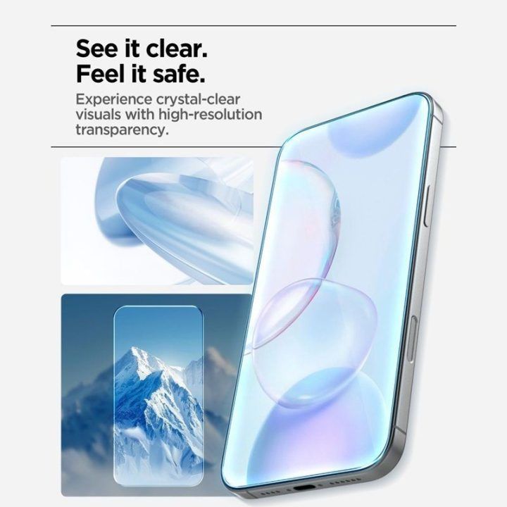 Grūdintas stiklas Spigen Glas.tR AlignMaster Slim 3 vnt. iPhone 17