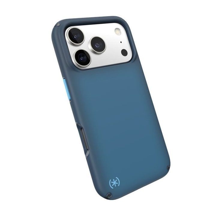 Dėklas iPhone 17 Pro Speck Presidio Lux MagSafe, mėlynas