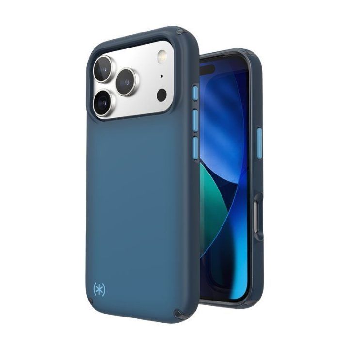 Dėklas iPhone 17 Pro Speck Presidio Lux MagSafe, mėlynas