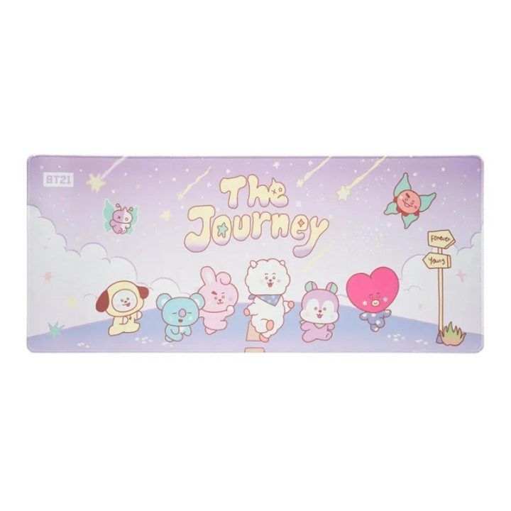 BT21 XXL žaidimų ir darbo kilimėlis 80 × 35 cm