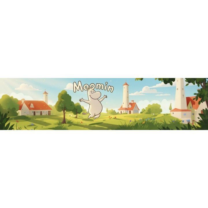 Moomin magnetinis užrašų bloknotas ant šaldytuvo su pieštuku, 10 × 21 cm