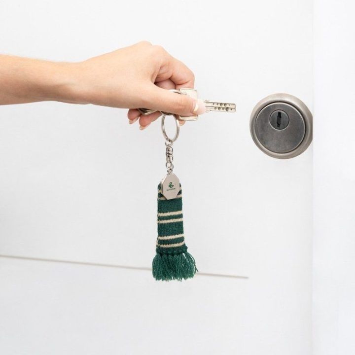Harry Potter Slytherin raktų pakabukas su šaliku