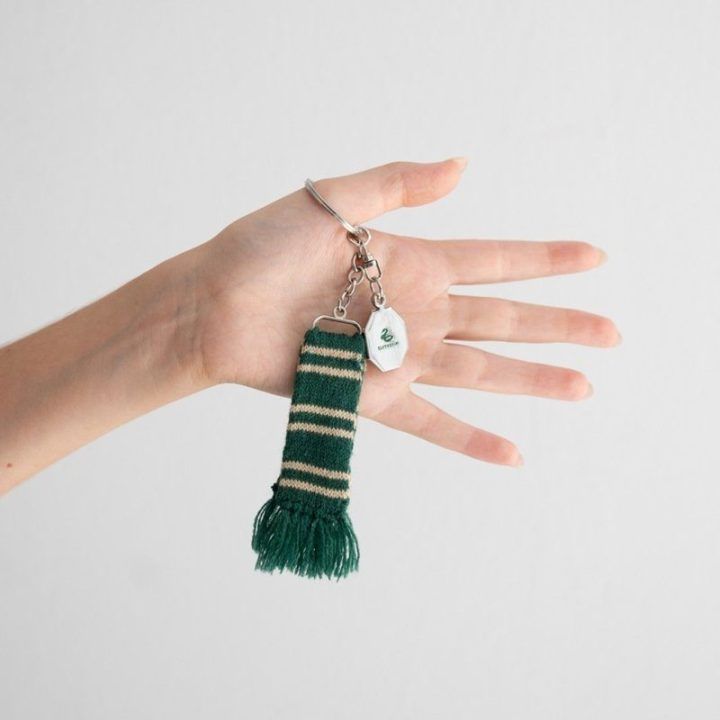 Harry Potter Slytherin raktų pakabukas su šaliku