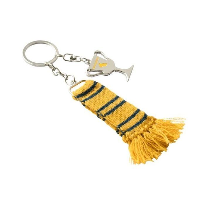Harry Potter Hufflepuff raktų pakabukas su šaliku