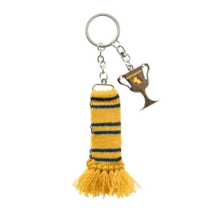 Harry Potter Hufflepuff raktų pakabukas su šaliku