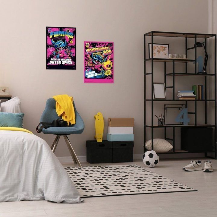 Disney Stitch mini plakatų rinkinys, 38 × 52 cm, 2 vnt.