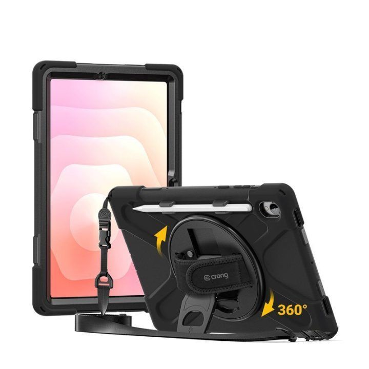 Dėklas Samsung Galaxy Tab S11 11" Crong Defender Plus, juodas