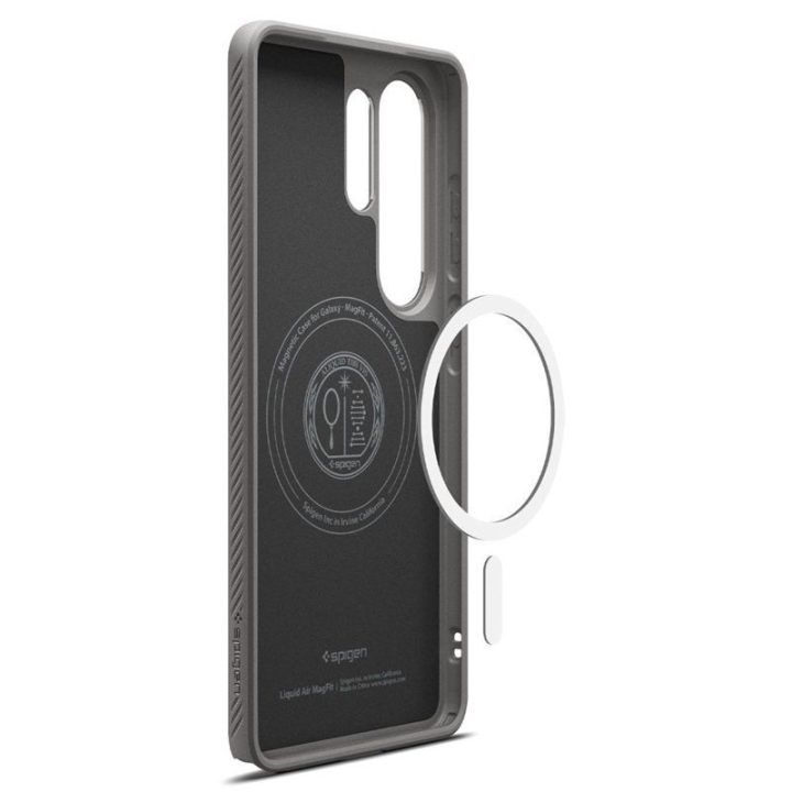 Dėklas Samsung Galaxy S26 Ultra, pilkas Spigen Liquid Air Mag