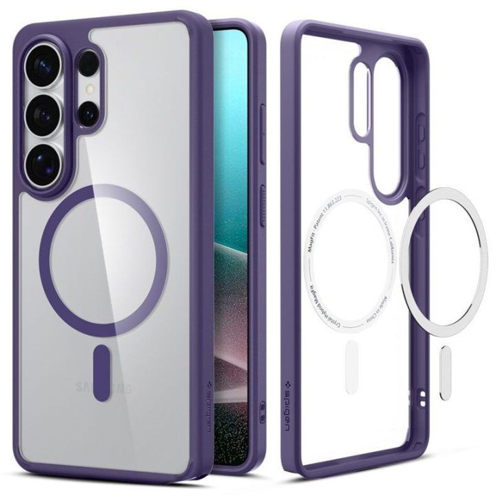 Spigen Ultra Hybrid Mag dėklas Samsung Galaxy S26 Ultra, tamsiai violetinis