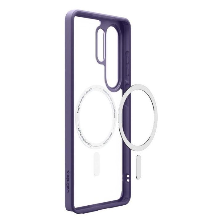 Spigen Ultra Hybrid Mag dėklas Samsung Galaxy S26 Ultra, tamsiai violetinis
