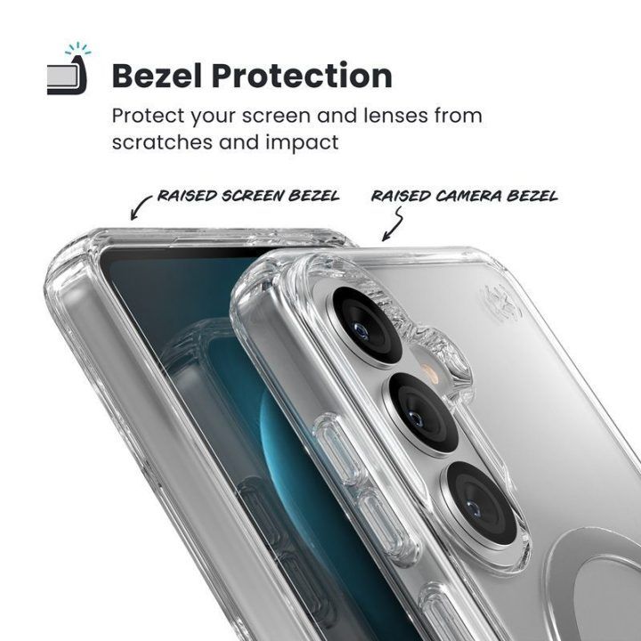 Dėklas Samsung Galaxy S26+ Speck Presidio Perfect-Clear Magnet, permatomas