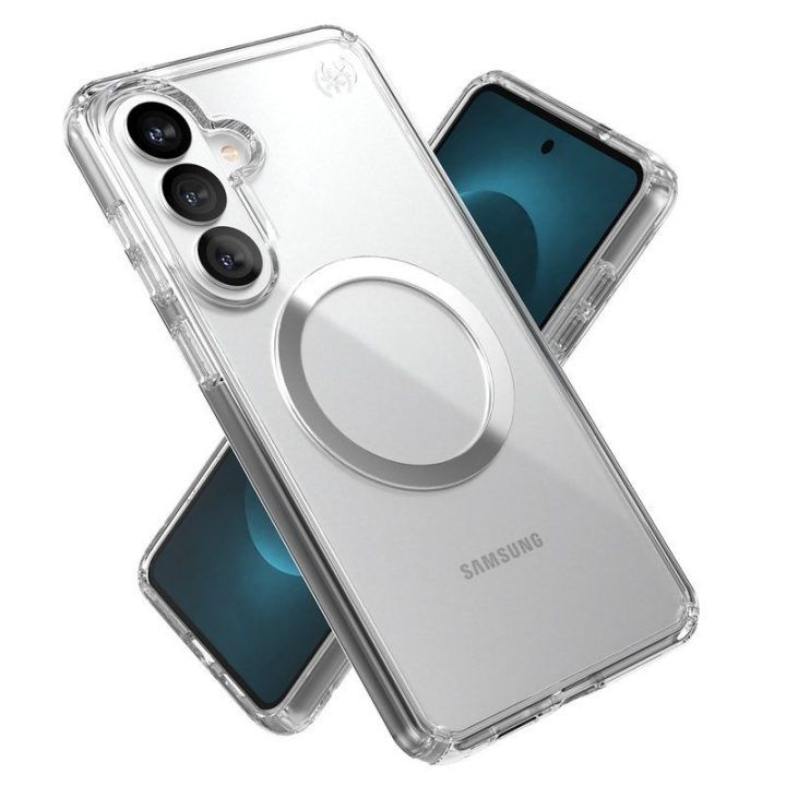 Dėklas Samsung Galaxy S26+ Speck Presidio Perfect-Clear Magnet, permatomas
