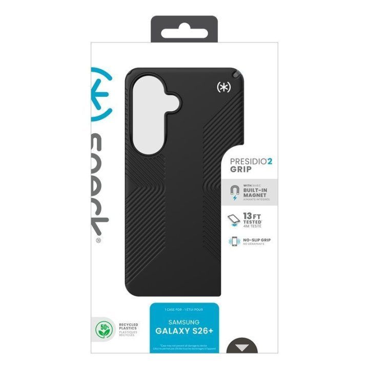 Dėklas Samsung Galaxy S26+ Speck Presidio®2 Grip Magnet, juodas