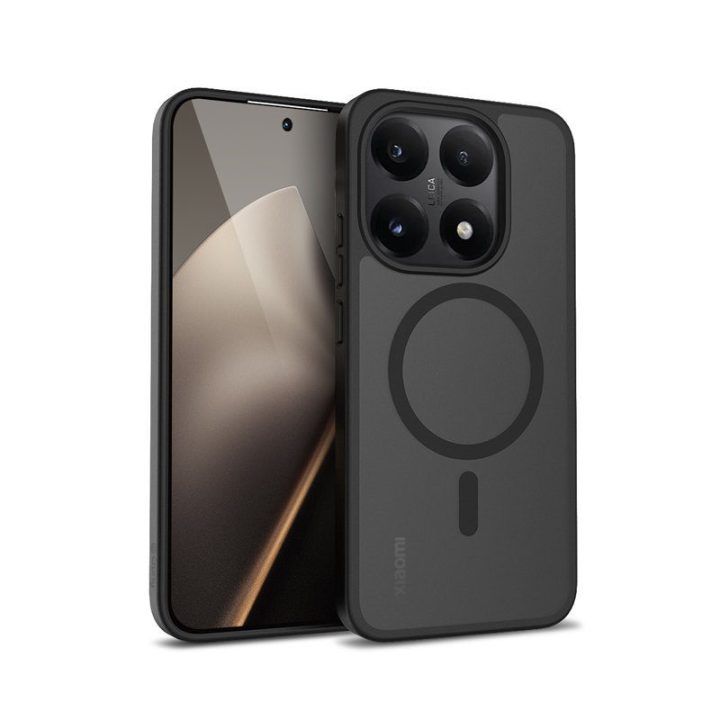 Dėklas Xiaomi 15T Crong Hybrid Matte Magnetic, juodas