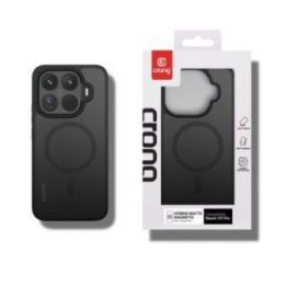 Dėklas Crong Hybrid Matte Magnetic Xiaomi 15T Pro, juodas