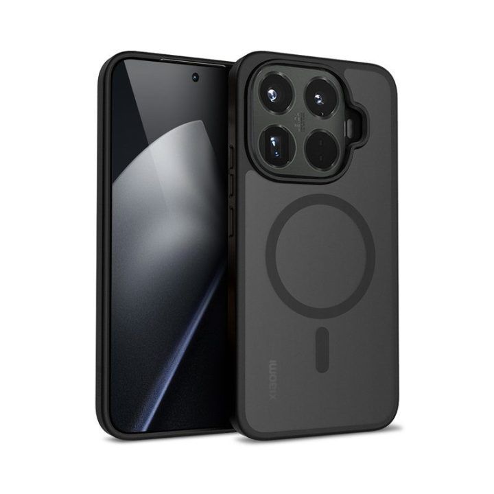 Dėklas Crong Hybrid Matte Magnetic Xiaomi 15T Pro, juodas