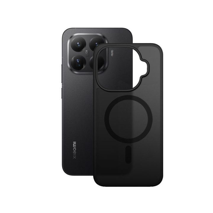 Dėklas Crong Hybrid Matte Magnetic Xiaomi 15T Pro, juodas