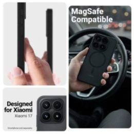 Dėklas Xiaomi 17, juodas Crong Hybrid Matte Magnetic