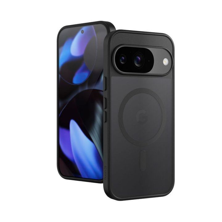 Dėklas Google Pixel 9, juodas, Crong Hybrid Matte Magnetic