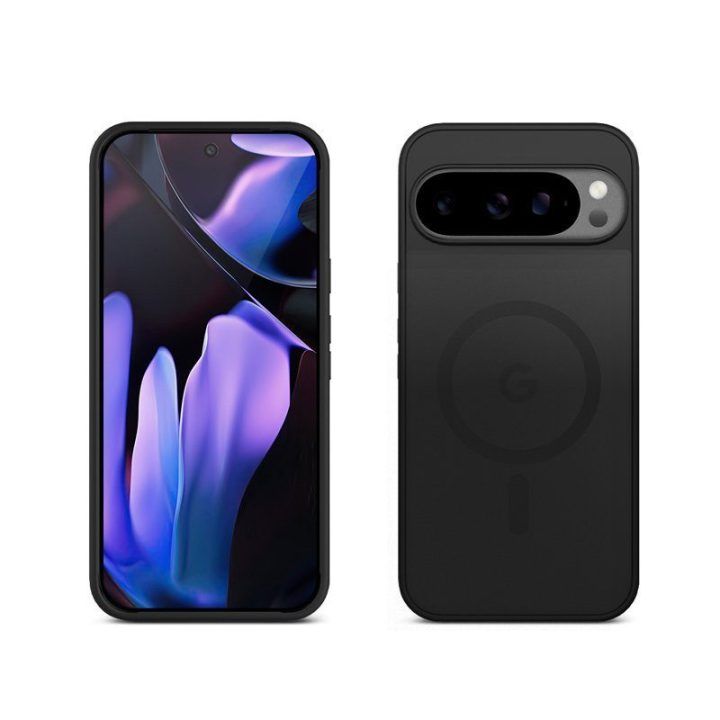 Dėklas Google Pixel 9 Pro Crong Hybrid Matte Magnetic, juodas
