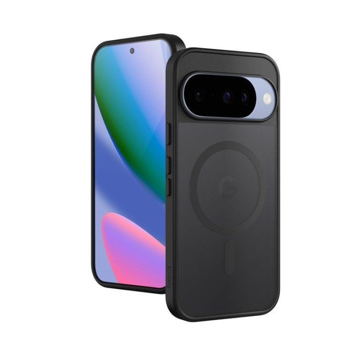 Dėklas Google Pixel 10 Crong Hybrid Matte Magnetic, juodas