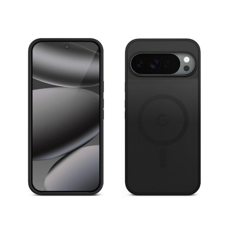 Dėklas Crong Hybrid Matte Magnetic Google Pixel 10 Pro, juodas
