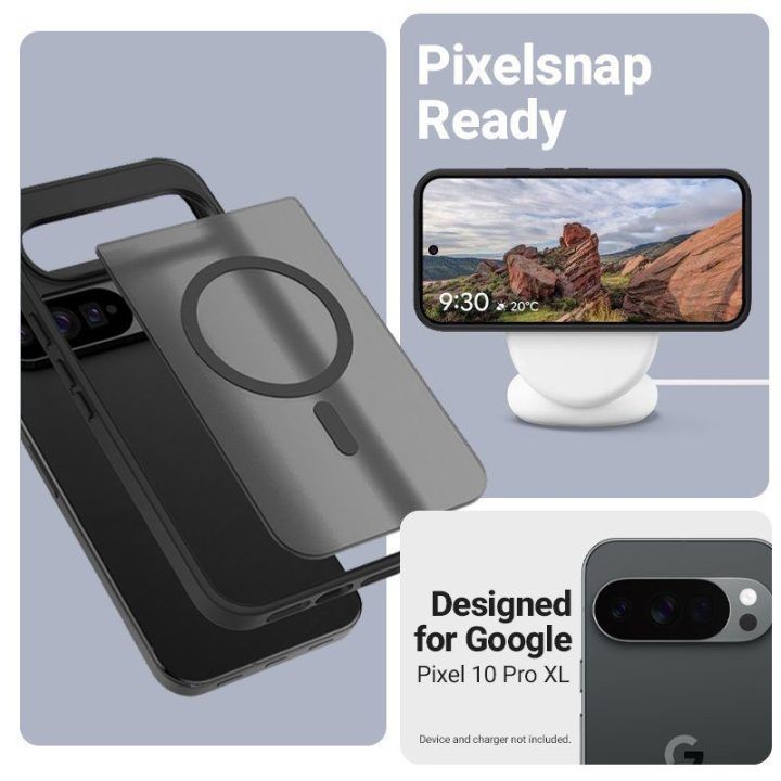 Dėklas Google Pixel 10 Pro XL, juodas, Crong