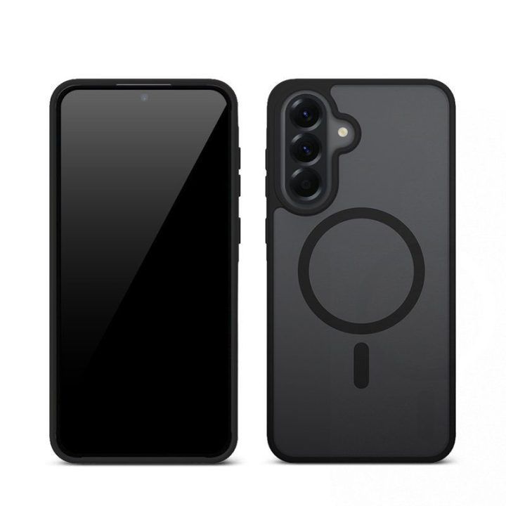 Dėklas Samsung Galaxy A56 Crong Hybrid Matte Magnetic, juodas