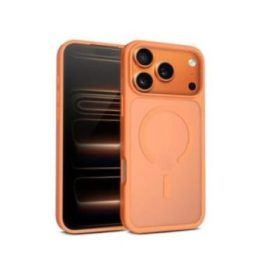 Crong Hybrid Matte Magnetic dėklas iPhone 17 Pro Max, oranžinis