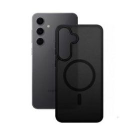 Dėklas Samsung Galaxy S24 FE Crong Hybrid Matte Magnetic, juodas