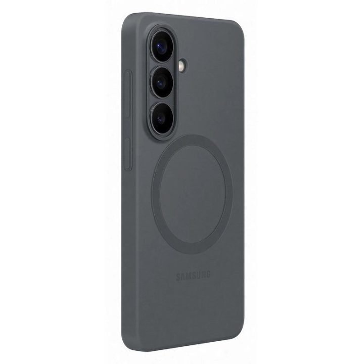 Samsung Galaxy S26 silikoninis magnetinis dėklas, juodas