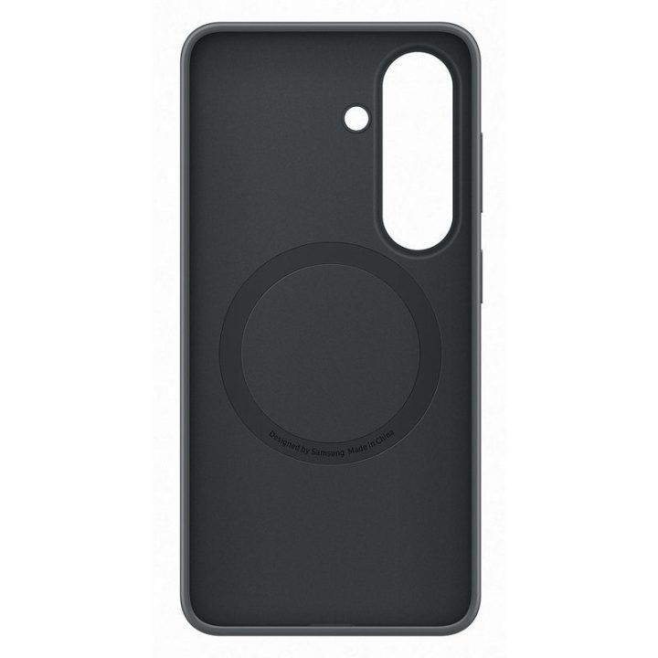 Samsung Galaxy S26 silikoninis magnetinis dėklas, juodas