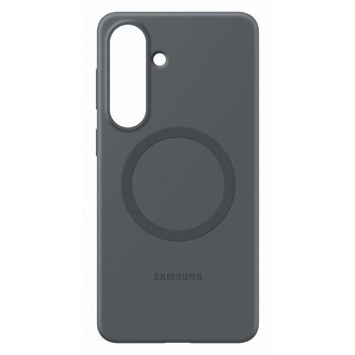 Samsung Galaxy S26+ silikoninis magnetinis dėklas, juodas