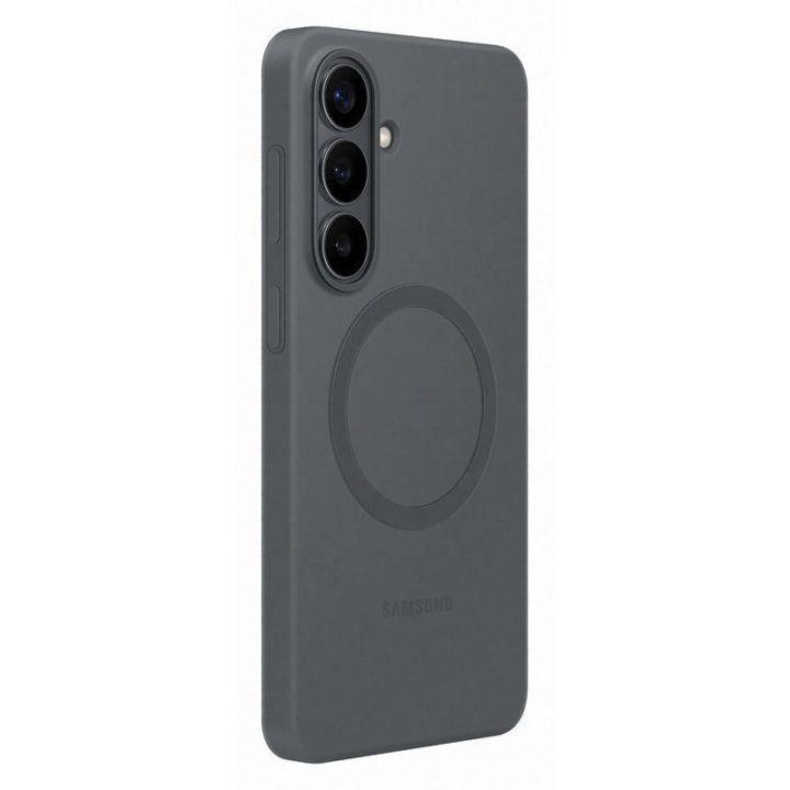 Samsung Galaxy S26+ silikoninis magnetinis dėklas, juodas