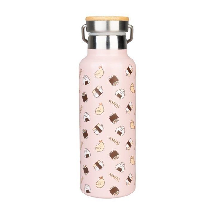 Pusheen nerūdijančio plieno gertuvė su laikikliu, 500 ml