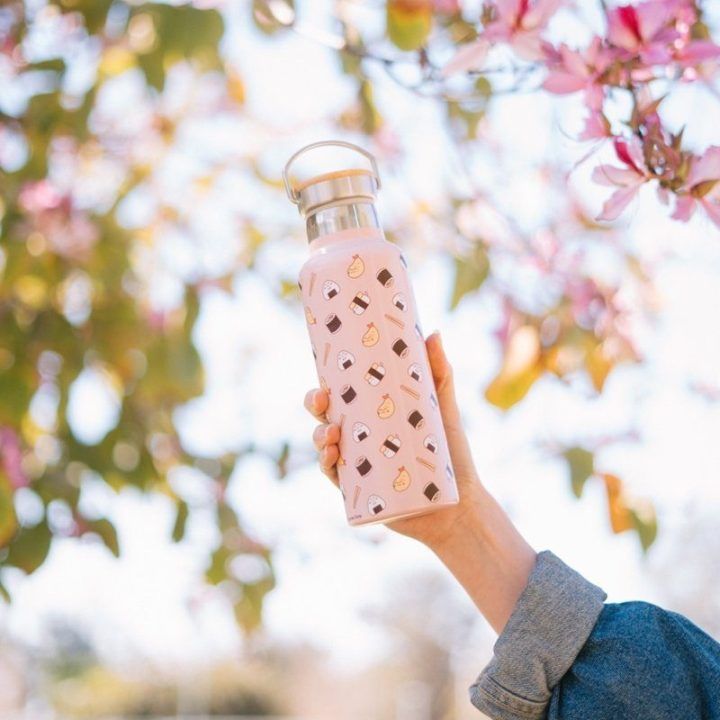 Pusheen nerūdijančio plieno gertuvė su laikikliu, 500 ml