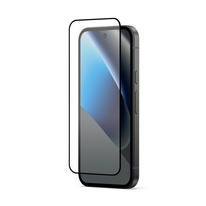 Apsauginis stiklas Google Pixel 10a, juodas rėmelis