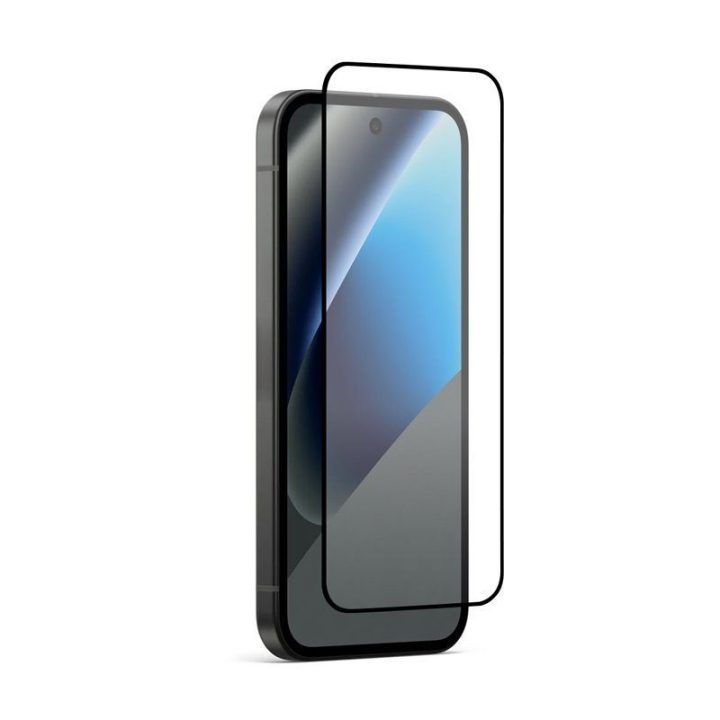Apsauginis stiklas Google Pixel 10a, juodas rėmelis