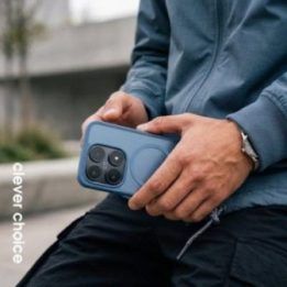 Dėklas Xiaomi 17 Crong Hybrid Matte Magnetic, mėlynas